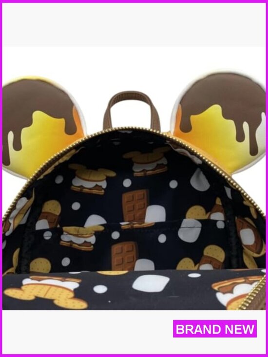 Mini Backpack Faux Leather Satchel Adjustable Straps Disney Themed Collectible main image 5